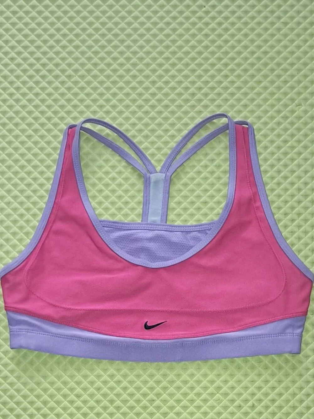 Nike Dri Fit Pink Yoga Sports Bra Pullover Racerback